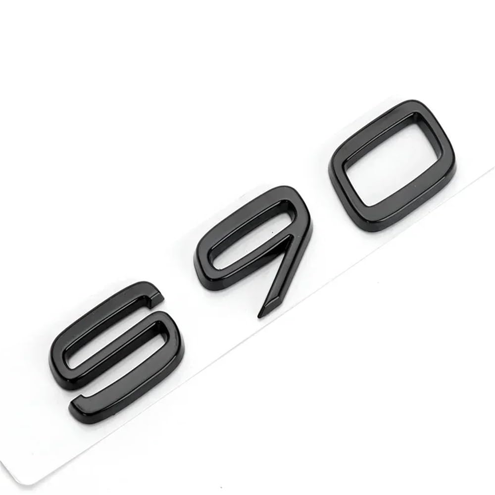 YTQMoreBNZ YYDStes ABS Car Body Trunk Emblem Sticker Compatible With Volvo S40 S60 S80 S90 S80L S60L