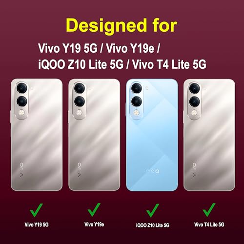 Image of amazon basics Back Case Cover for Vivo Y19 5G | Compatible for Vivo Y19 5G Back Cover | Liquid Silicon Magic Case with Camera Protection | Plum