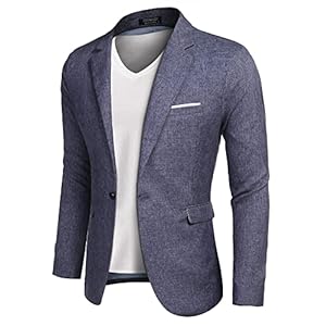 COOFANDY Herren Casual Sport Mäntel Leichter Anzug Blazer Jacken Ein Knopf