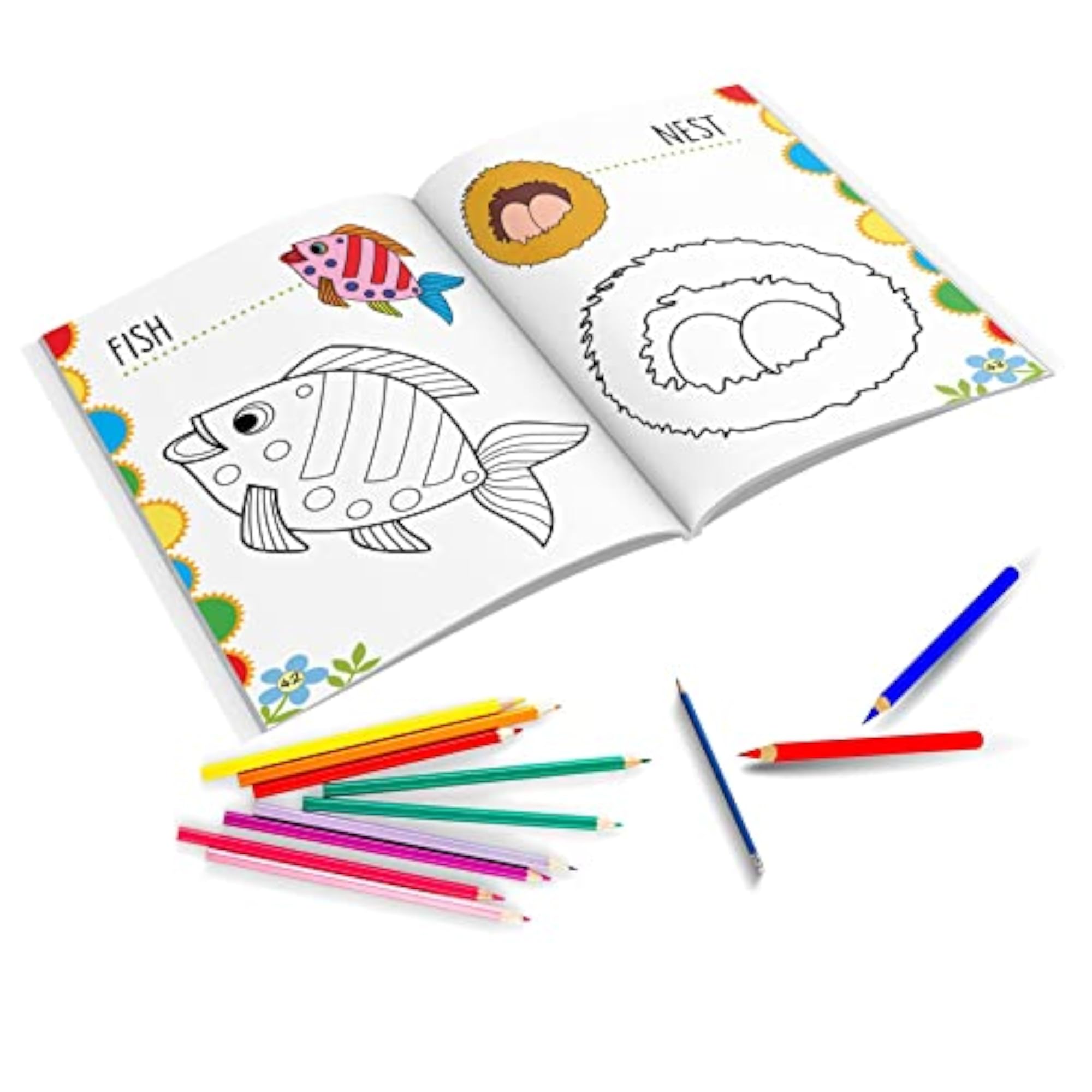 Jumbo Colouring Book - Activity for 3 to 5 old kids