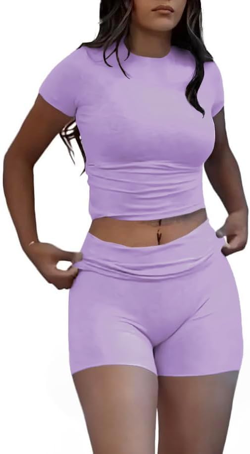 Nimsruc Two Piece Lounge Sets For Women short sets