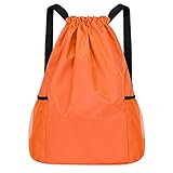 quintra zaino con coulisse, borsa sportiva con tasca frontale con cerniera e tasca interna zaino con borsa sportiva, e, taglia unica