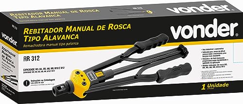 Rebitador Manual de Rosca, Tipo Alavanca, M3-M12, Rr 312, Vonder VDO878