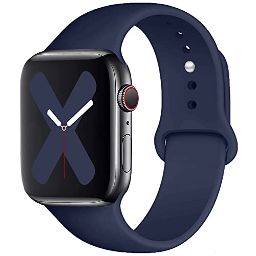 Saucyi Compatible with Apple Watch Band 41mm 40mm 38mm 49mm 45mm 44mm 42mm,Soft Silicone Sport Band...