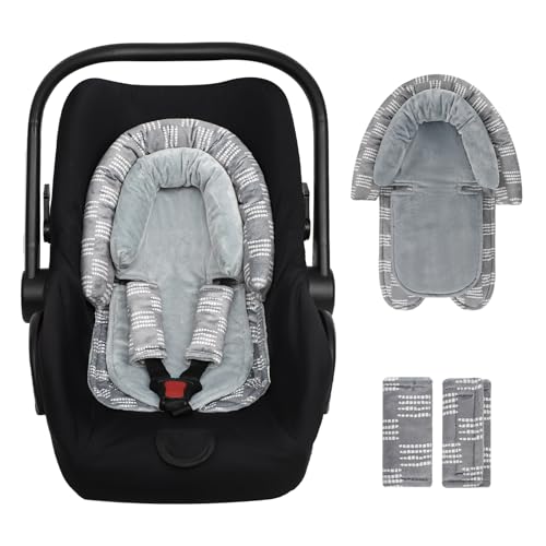 Cojín reductor para asiento de bebé gris, soporte ultra suave miniatura 1