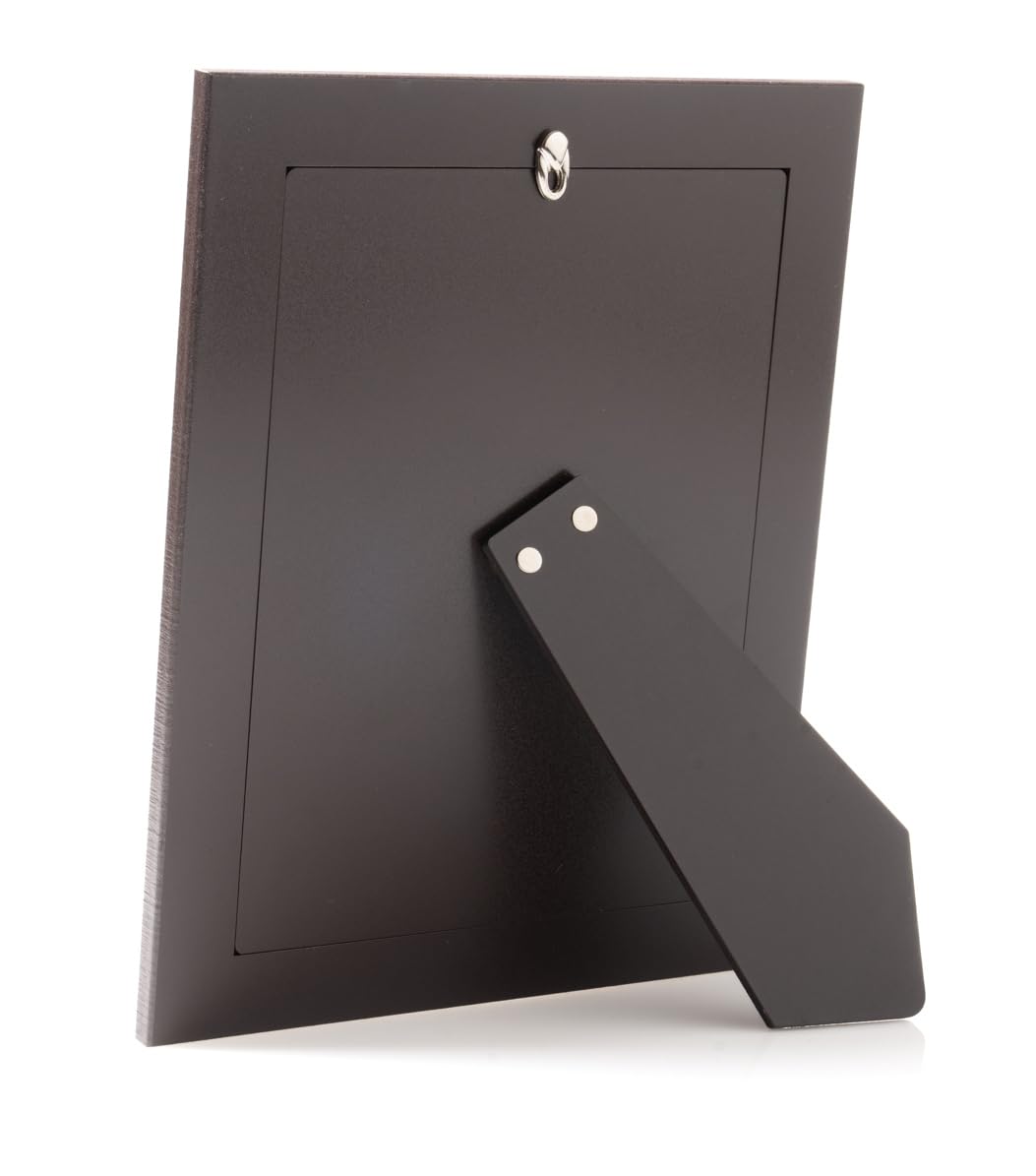 ARTÉ Marco de fotos de 15 x 20 cm, fabricado en Italia, elegante chapado en plata, chapado en plata antioxidante, precioso marco de plata con parte trasera de madera caoba E108/15 x 20