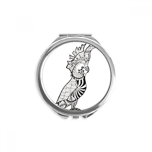 Miroir de poche oiseau mignon idée cadeau originale pour passionnés d'art et portrait animal