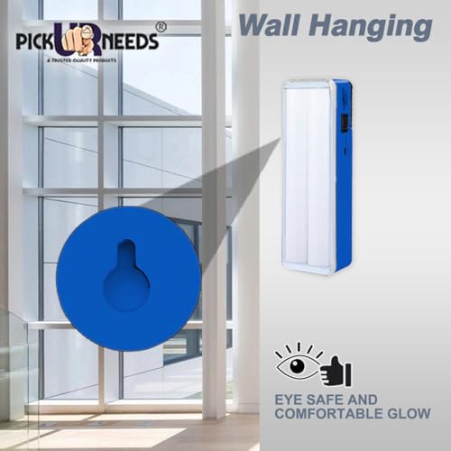 Image of Pick Ur Needs Rechargeable Home Emergency Lantern 60 SMD Tube Floor Lamp Light (Drak Blue)