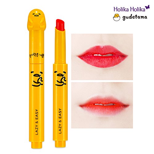 [Holika Holika] Gudetama Lazy & Easy Melting Lip Button 1.8g (#RD01 Berry)