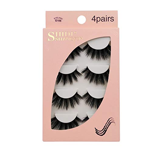 Faux cils réutilisables et souples texture moelleuse 3D pour maquillage des yeux