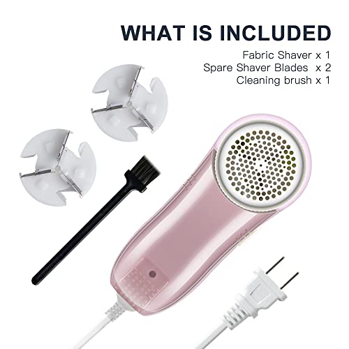 Allisable Fabric Shaver, Fuzz Balls Pills Lint Remover, Ac120V Plug And Play - Misty Rose #TOP5