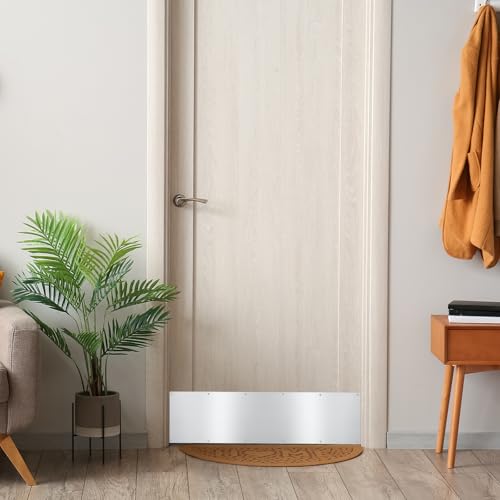 image for Tatuo 4 Pcs Door Kick Plates for Exterior Interior Doors Protection De