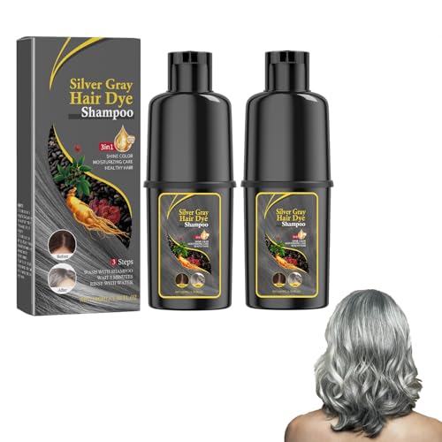 Champú Para Teñir El Cabello Gris plateado Champú Para Tinte De Pelo Champú De Color Tinte Pelo Mujer Champú Para Tinte De Cabello Champú Para Cabello Gris Tinte Para El Cabello Natural