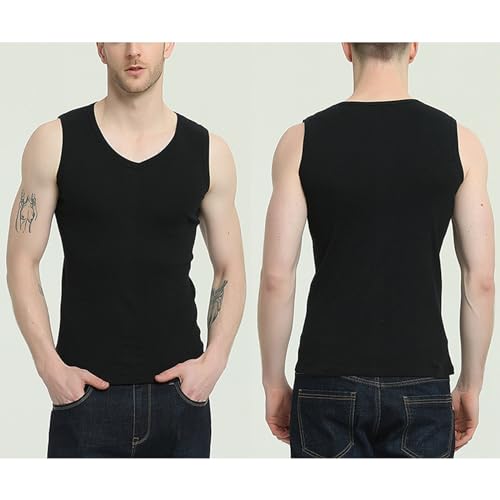 Camiseta regata masculina, gola redonda, cor sólida, roupa íntima esportiva, emagrecedora, ajuste mu