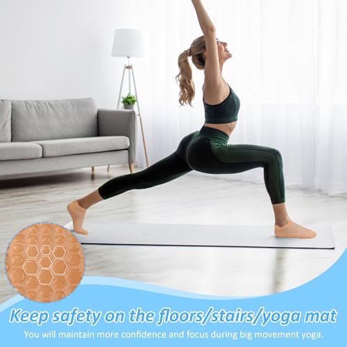Image of 7 Pairs Pilates Socks with Grips for Women