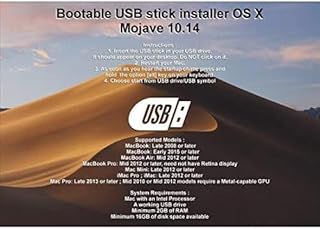 Bootable USB for macOS Mojave - Full OS Install, Reinstall, Recovery and Upgrade