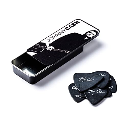 Jim Dunlop JCPT02H Johnny Cash Legend Heavy Pick Tin EA, Assorted Colors
