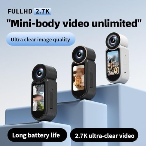 Caméra d'action 4K compacte pour la vie quotidienne et vos trajets à vélo
