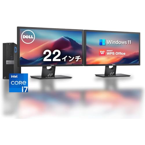 Amazon.co.jp: 【整備済み品】 【Dell Core-i7 & 22インチ2台液晶PC