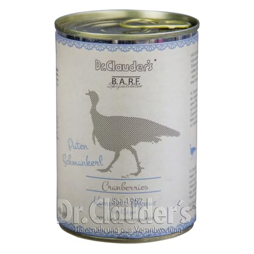 Dr.Clauder´s B.A.R.F. Komplett Menue Putenschmankerl Dose 200g