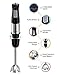 homgeek Immersion Hand Blender, 500W 6-Speed Stainless Steel Stick Blender with Egg Beater, for Soups, Sauces, Smoothies, Puree Infant Food, BPA-Free, Black