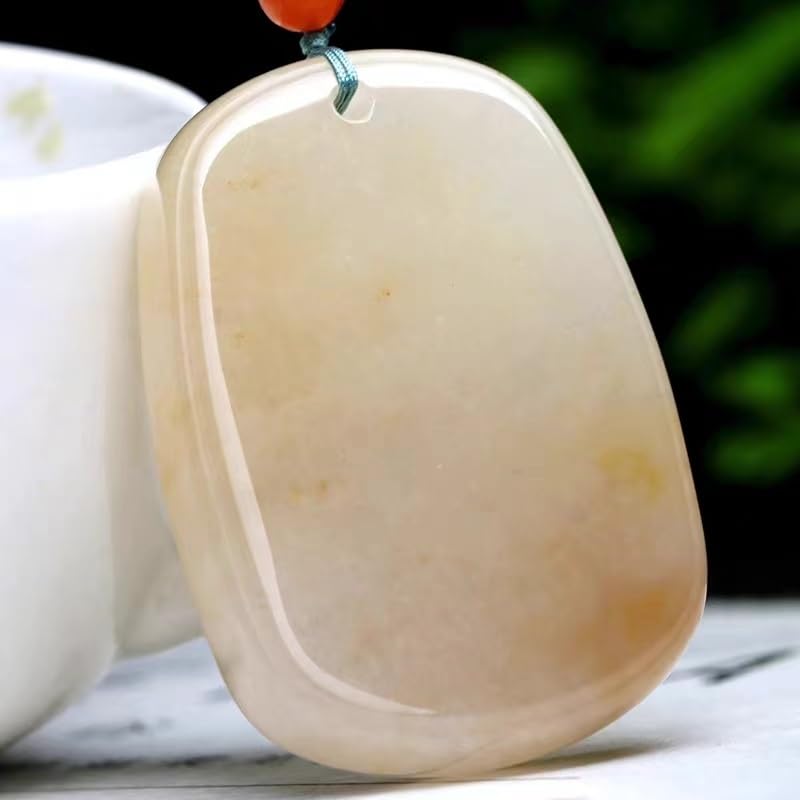 Pendentif en jade Jinsiyu véritable | Pendentif artisanal Yu Pei haut de gamme - 4