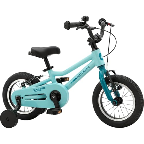 Image of Retrospec Koda Plus Kids Bike for Boys & Girls Ages 2-3 Years - 12 inch Children's Bicycle, Adjustable Seat & Handlebars, Removable Training Wheels, Front Hand Brakes, Rear Coaster Brake & Safety Bell