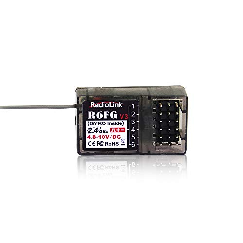 Radiolink R6FG 6CH RC Receiver with Gyro Integrated 2.4G HV Servo Drifting Crawler