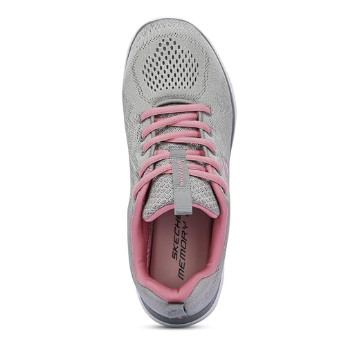 Image of Skechers Womens Summits Grey Coral Casual Slip On Shoe