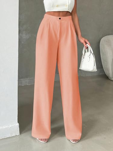 Image of Toochki Trousers for Woman Pants Women's Formal Office Korean | Black Track Pant | Straight | Cotton Spandex Stretchable Trouser | High-Waisted Bottom Wear