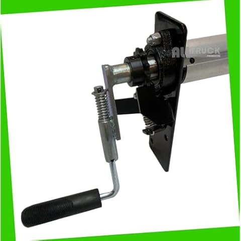 Premium EZ-Mount Manual Hand Crank Cab Level Truck & Trailer Tarp Roller with Lock Lever (No Tarp) Cover