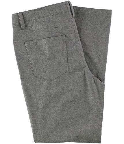 Alfani Mens Soft Stretch Casual Trouser Pants, Grey, 40W x 30L2