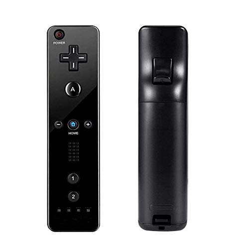 ZOTAIN 2 Packs Wii Remote Controller Compatible with Nintendo Wii & Wii U, with Silicone Case and Wrist Strap (Black X 2) - Thumbnail 4