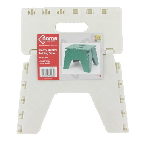 L-FENG-UK YWS 1 x E-Zee Multi-Purpose Folding 8 Step Stool White, Heavy Duty. 300lb Capacity