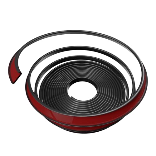 Image of U-Shape Edge Banding, 0.7 inch x 20ft TPE Black Veneer Edging Trim