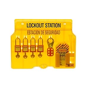 Master Lock 1482BP410 Lockout Station 4-Pack
