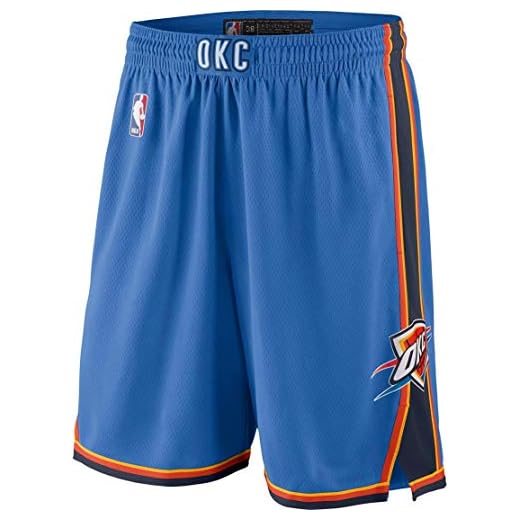 NBA Infants Toddler Dri-Fit Performance Home Alternate Road Shorts (Oklahoma City Thunder Blue Icon Edition Shorts, 4T)