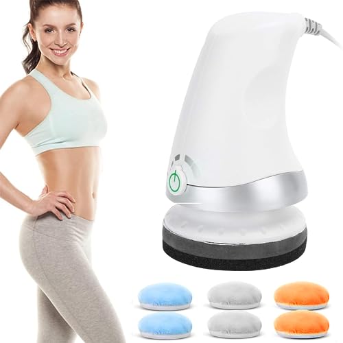 Image of HANNEA Full Body Electric Massager Stepless Vibration 6 Soft Cloth Covers