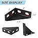 4 Pcs 90 Degree Gusseted Fittings,4 Hole Right Angle Connector Brackets, Heavy Duty Truss Angle Brackets, with 1-5/8” Channel for Industrial Building，Mounting Trailer Columns and Shelving