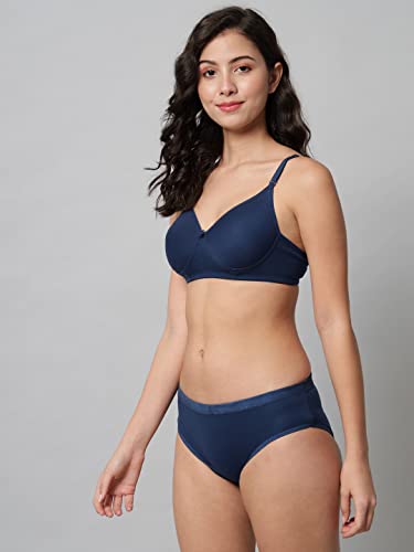 Image of Women Sexy Cotton 2 Piece Bra and Panties Lingerie Set for Honeymoon | Anniversary | Everyday Bra Panty Combo