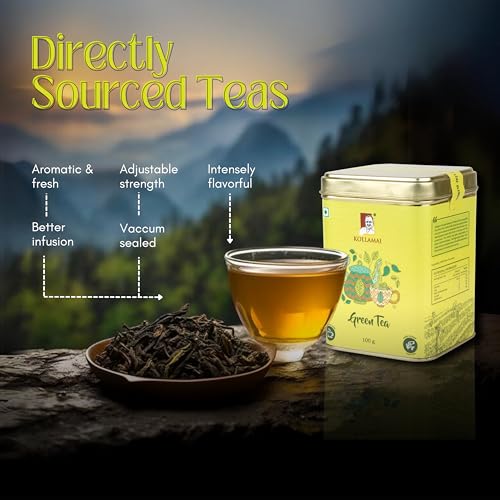 Image of KOLLAMAI Premium Loose Leaves (100gm, Green Tea, Kollamai Green Tea)