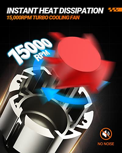 Image of SEALIGHT H13 LED Bulbs, L2 9008 24,000LM Super Brightness 6000K Cool White Bulbs, IP68 Waterproof, Plug and Play, 15000RPM Turbo Fan, 60000Hrs Lifespan, 1:1 Size Driving Bulbs, Pack of 2