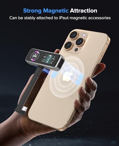 Image of ZIKE Z791C Magnetic Portable SSD 512 GB, External SSD Built-in Fan, 4K 120fps ProRes Video Recording, USB 3.2 Gen2 up to 990 MB /s, Supports PD3.0 Port 27 W Charging Compatible with iPhone 16 /15