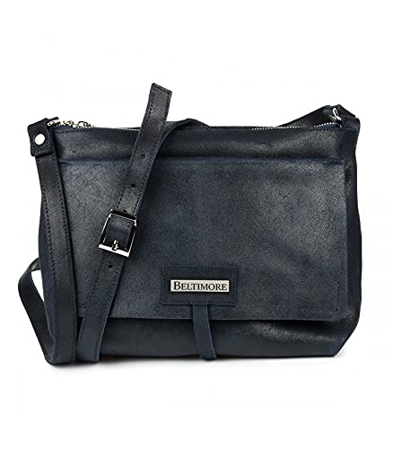 Sac messager en cuir bleu marine une touche de poésie à votre bras