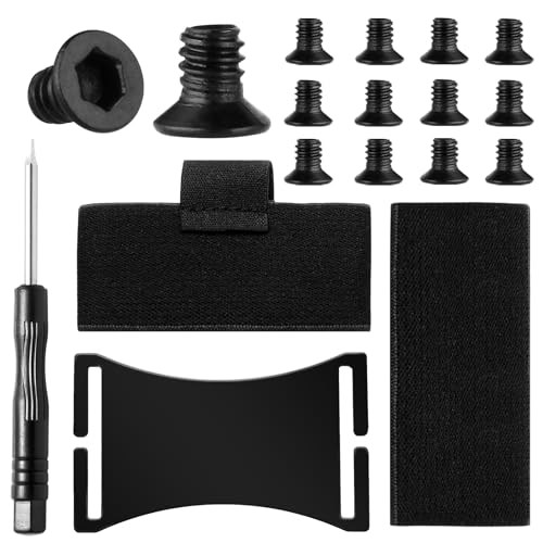 Wallet Elastic Band Replacement Compatible with Ridge Wallets, Wallet Accessories Parts Kit for Ridge, With 12 Screws, Screwdriver, Cash Strap