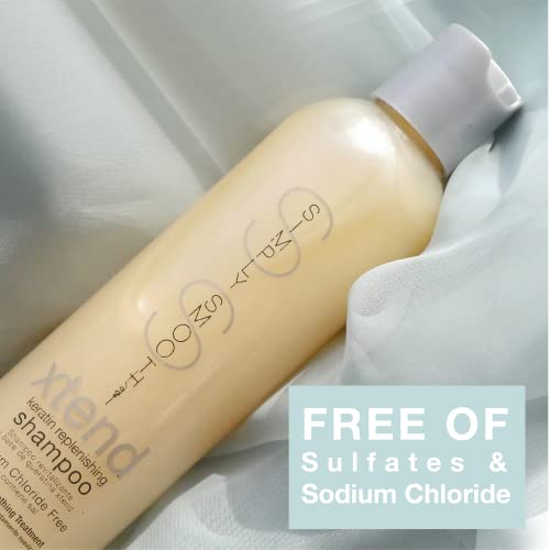 Simply Smooth Xtend Keratin Replenishing Original Shampoo Keratin & Collagen Infused Daily Cleanser For All Hair Types Restores Depleted Hair, Provides Strength & Enhances Shine 8.5 Oz. #TOP3