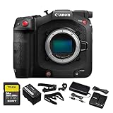 Canon EOS C80 Cinema Camera – Full-Frame 6K RF-Mount Camera with BSI Sensor, C-Log 2/3, Built-in ND Filters & Dual Pixel AF (6389C002) + 64GB Memory Card
