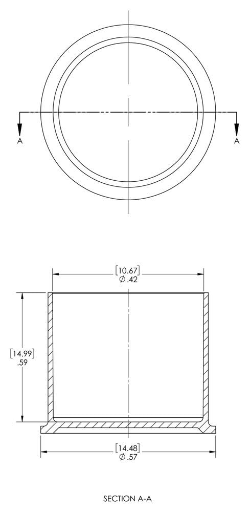 Caplugs 99191205 Plastic Cap for Threaded Connectors. RC-7, PE-LD, to Cap Thread Size 7/16 Cap ID 0.42