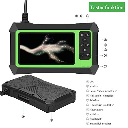 GEEUMI Dual Kameras Endoskopkamera Industrieendoskop 1080P Dual-Lens Schlangenkamera Doppelkamera Endoskop mit 8… – Bild 7