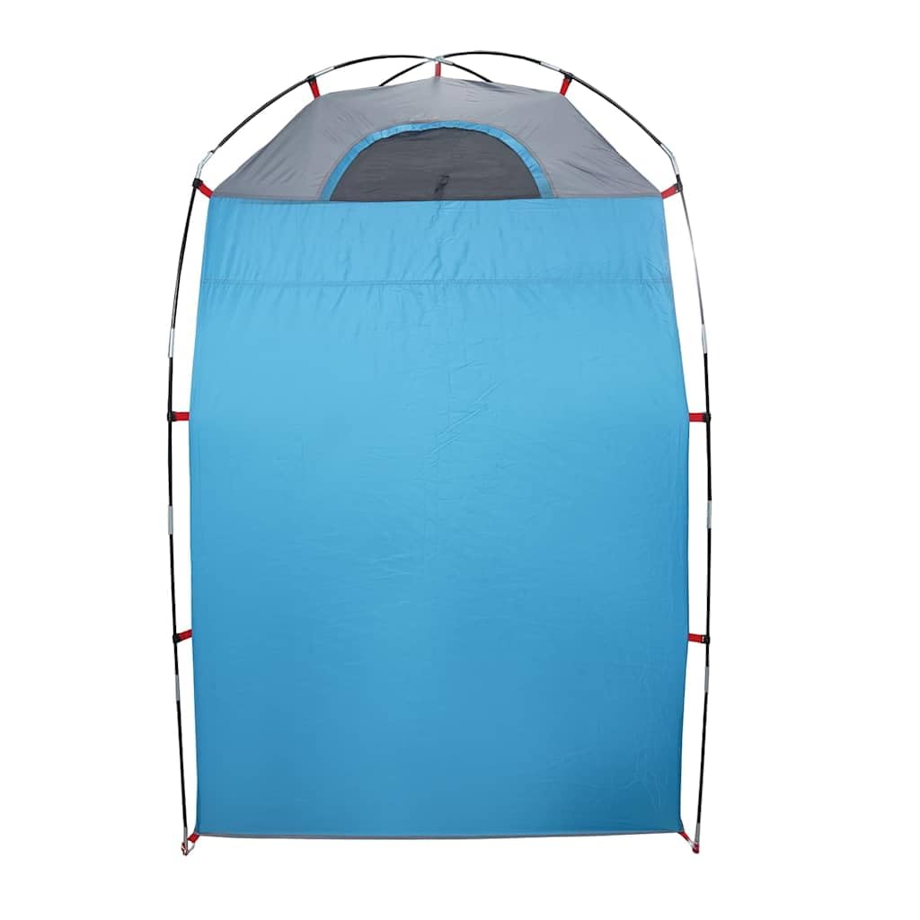 Tente de douche bleue imperméable camping – Cabine de douche privée en polyester avec revêtement PU, imperméable et coupe-vent, utilisable comme tente de dressing, avec fermeture éclair
